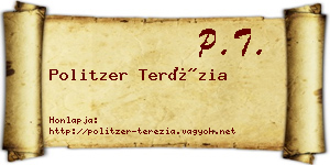 Politzer Terézia névjegykártya